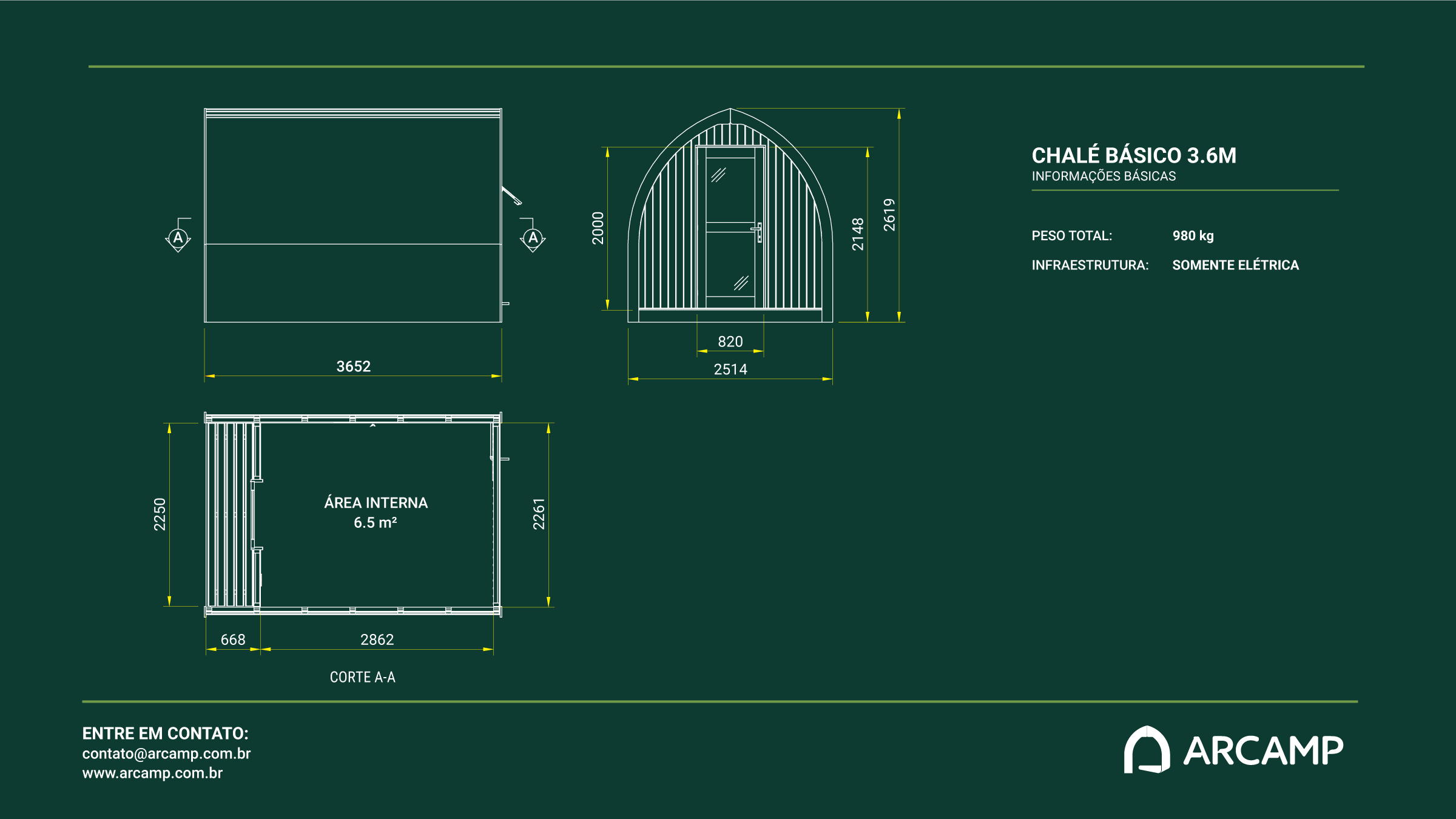 chalé pré-fabricado modular